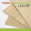 Panel de pared decorativo de grano de madera Melamina MDF